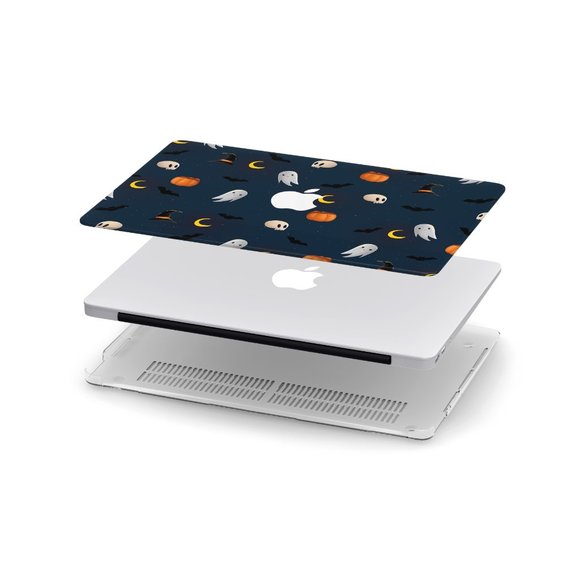 Halloween Trick or Treat Ghost case for apple MacBook All Generations Air Pro - Picture 2 of 5